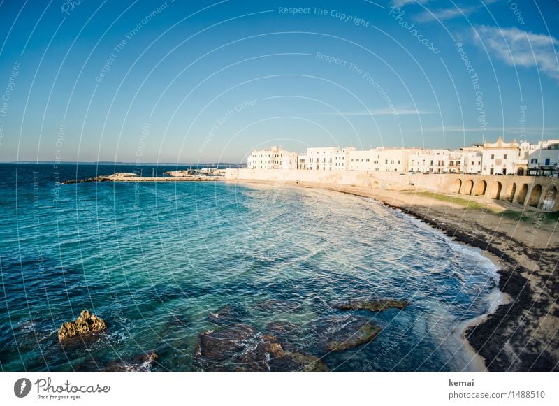 Abends in Italien (II) Ferien & Urlaub & Reisen Tourismus Ausflug Abenteuer Freiheit Städtereise Sommer Sommerurlaub Sonne Strand Meer Wellen Gallipoli Apulien