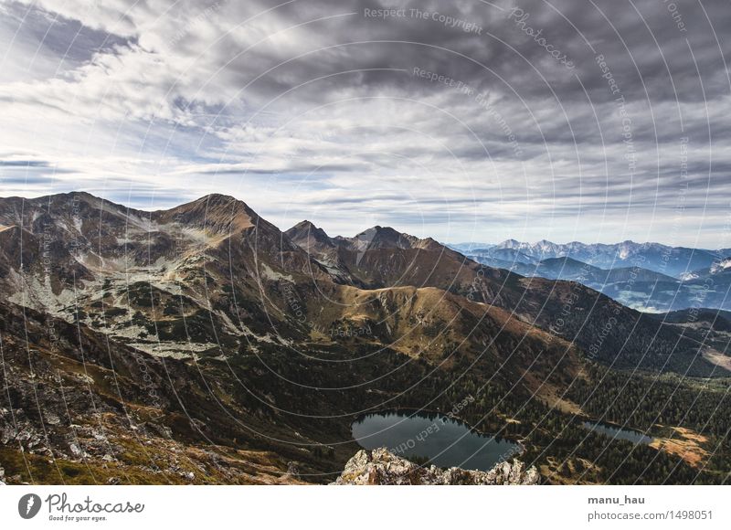 Die Wolke macht das Licht Freude Erholung ruhig Ferien & Urlaub & Reisen Freiheit Berge u. Gebirge wandern Sport Natur Landschaft Wolken Herbst Alpen Gipfel