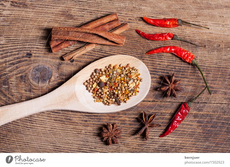 Tim Curry Lebensmittel Kräuter & Gewürze Bioprodukte Vegetarische Ernährung Asiatische Küche Löffel exotisch gut braun rot Ehrlichkeit authentisch Zimt Chili