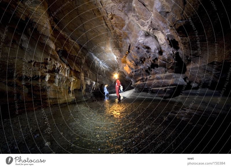 Byci skala Höhle, Mährischer Karst Golfloch Kristallstrukturen dunkel Konzentration Wasser Extremsport Berge u. Gebirge Höhlenforschung Neandertaler