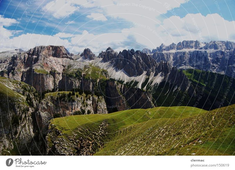 dolomiten cir pitzen und sella Berge u. Gebirge wandern Alm Alpen Klettern Italien Ferien & Urlaub & Reisen Südtirol
