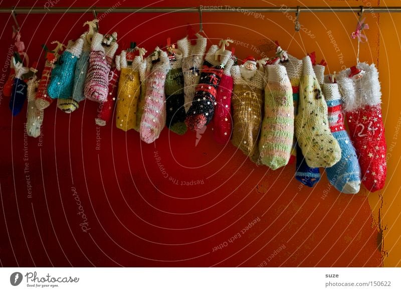 Völlig von den Socken Lifestyle Stil Design Basteln Handarbeit Feste & Feiern Weihnachten & Advent Strümpfe Dekoration & Verzierung Kitsch Krimskrams Zeichen