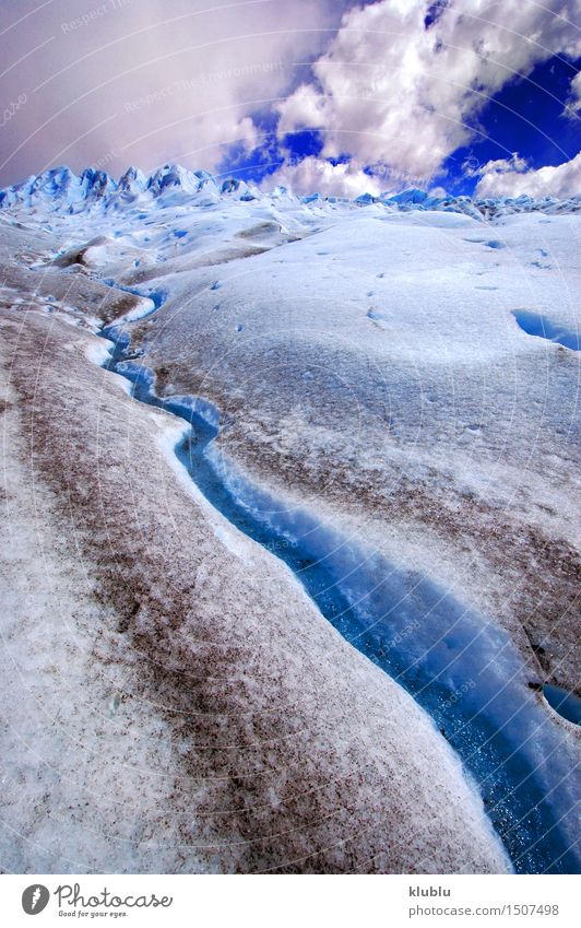 Perito Moreno Gletscher in Patagonien (Argentinien) Ferien & Urlaub & Reisen Meer Winter Schnee Berge u. Gebirge Natur Landschaft Himmel Wolken Park Felsen