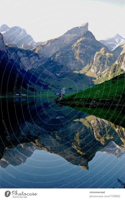 Alpen Spiegel Berge u. Gebirge Schweiz See Reflexion & Spiegelung Wasser Schifffahrt Sätes
