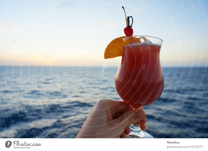 Feierabend! Frucht Getränk Erfrischungsgetränk Saft Alkohol Longdrink Cocktail Glas Hand Erholung Ferien & Urlaub & Reisen Freizeit & Hobby trinken