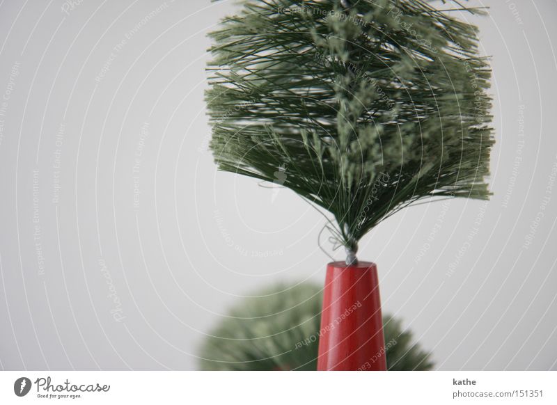 räudiger Christbaum Weihnachtsbaum Weihnachten & Advent Baum grün karg unpersönlich Stil Holz Kunststoff Pflanze Sträucher