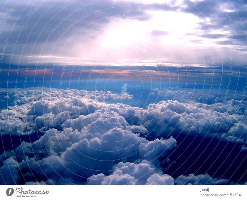 Himmel über Afrika Wolken Licht fliegen Stimmung Sonne schön Luftverkehr Nigeria