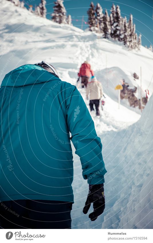 Skitour in Revelstoke, Canada Freude Ausflug Winter Schnee Winterurlaub Berge u. Gebirge Sport Wintersport Sportler Snowboard Backcountry Mensch maskulin