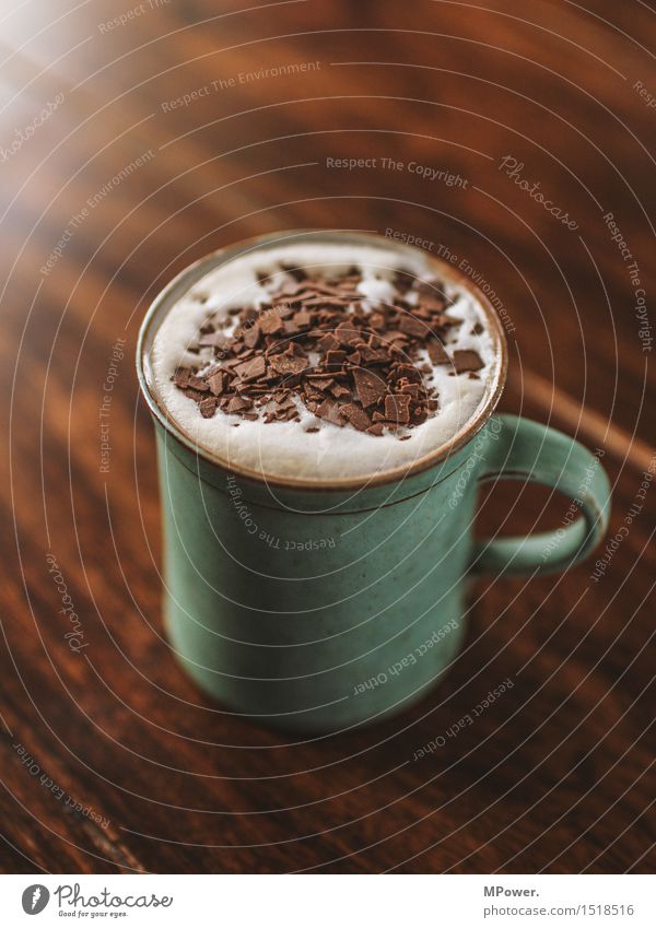 coffe-choc Ernährung Frühstück Kaffeetrinken Getränk Heißgetränk Kakao Kakaobohne Latte Macchiato Tasse Becher heiß schön süß Schokolade Schokoladenstreusel