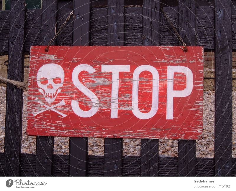 Stopschild der etwas anderen art Warnschild Stoppschild Dinge Schilder & Markierungen