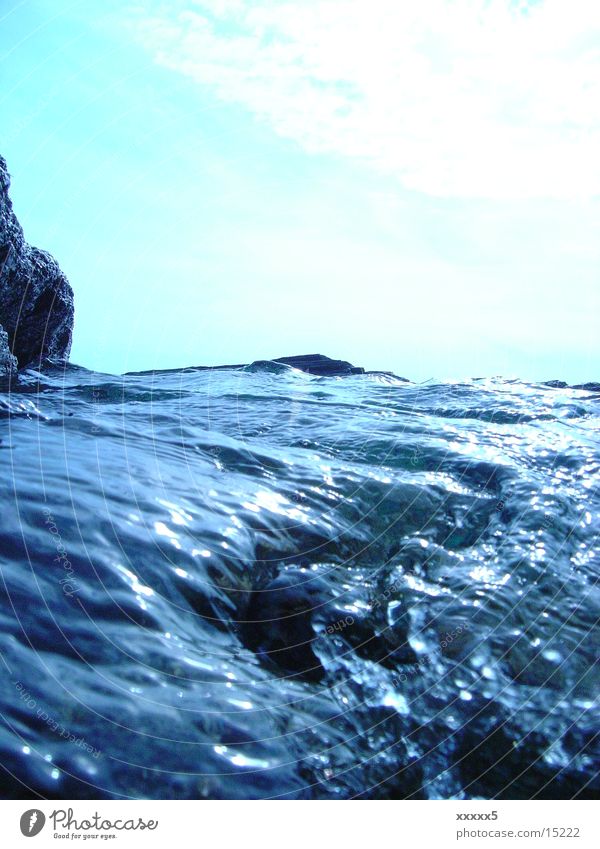 wasserberg Wellen Meer Makroaufnahme Nahaufnahme Wasser