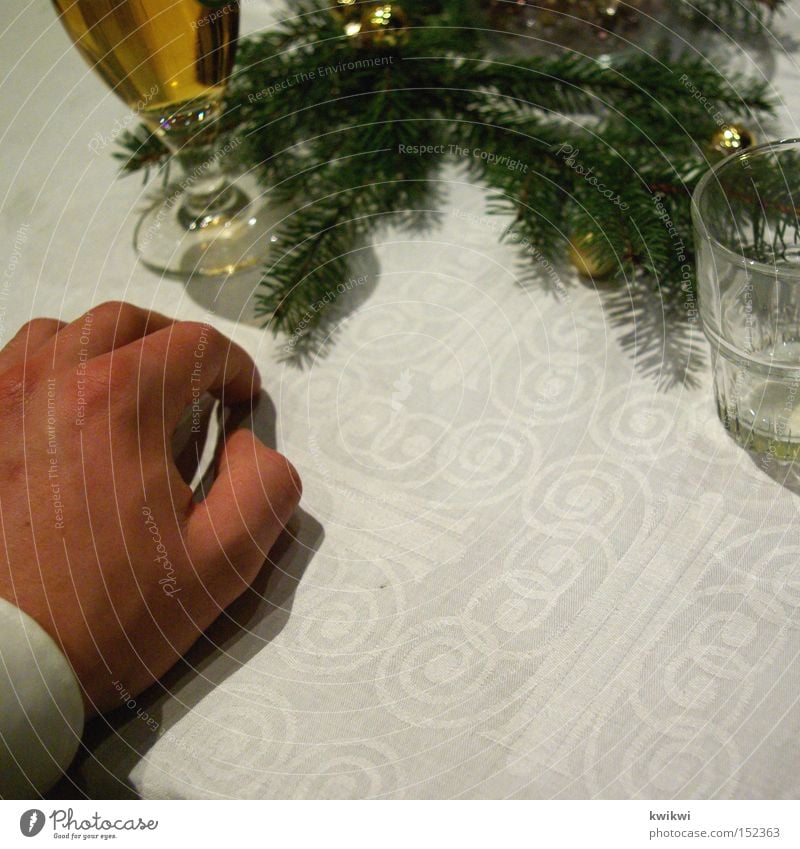 weihnachtsfeier Weihnachten & Advent Feste & Feiern Anzug Mann Hand Tisch edel elegant Bier Restaurant Gastronomie Alkohol Kneipe