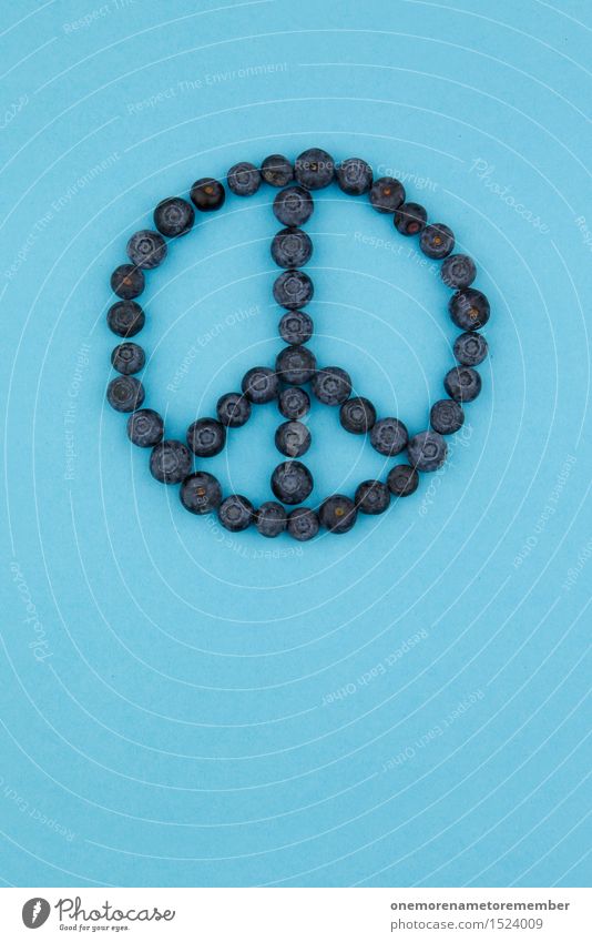 Peace-Heidelbeeren Kunstwerk ästhetisch Frieden Zeichen Symbole & Metaphern Blaubeeren blau Gesunde Ernährung lecker ruhig Erholung Schilder & Markierungen