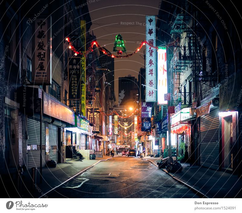 Weihnachten in Chinatown Ferien & Urlaub & Reisen Tourismus Städtereise Weihnachten & Advent New York City Stadt Menschenleer Haus Fassade Sehenswürdigkeit