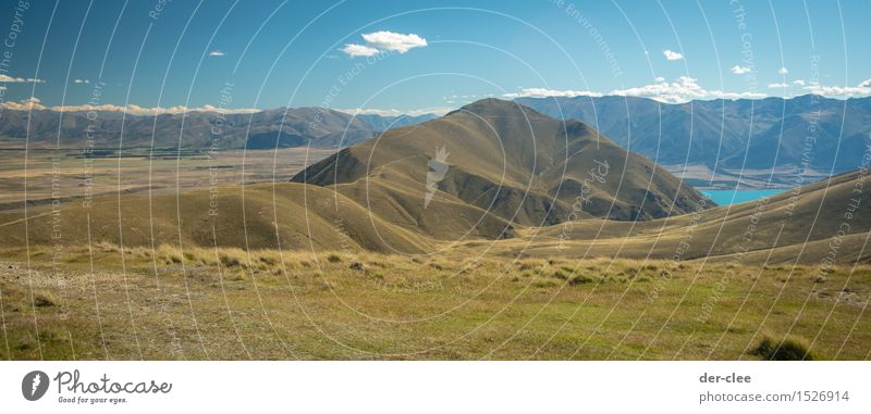 oh NZ Umwelt Natur Landschaft Pflanze Tier Erde Luft Himmel Sommer Klima Schönes Wetter Alpen Berge u. Gebirge Gipfel See entdecken Erholung