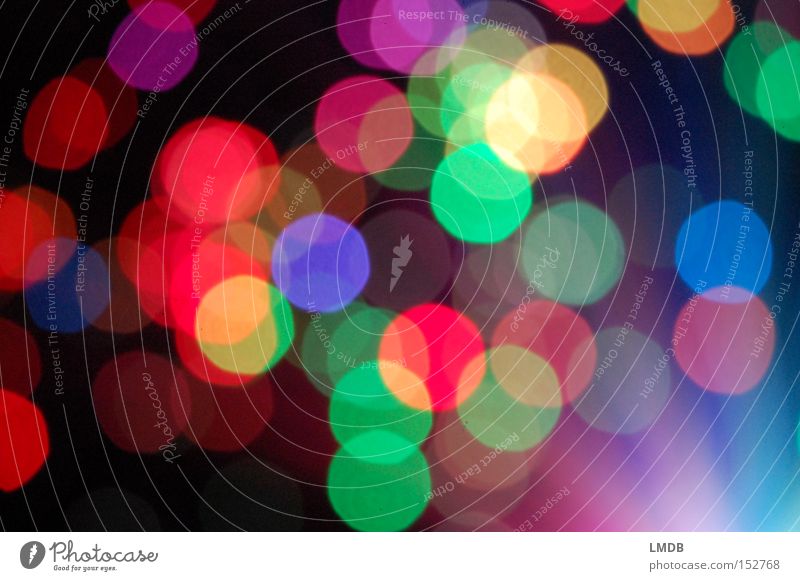 Silvester-Confetti mehrfarbig Licht Unschärfe Silvester u. Neujahr Karneval Fröhlichkeit Feste & Feiern Kreis Punkt Freude Ausgelassenheit Farbe