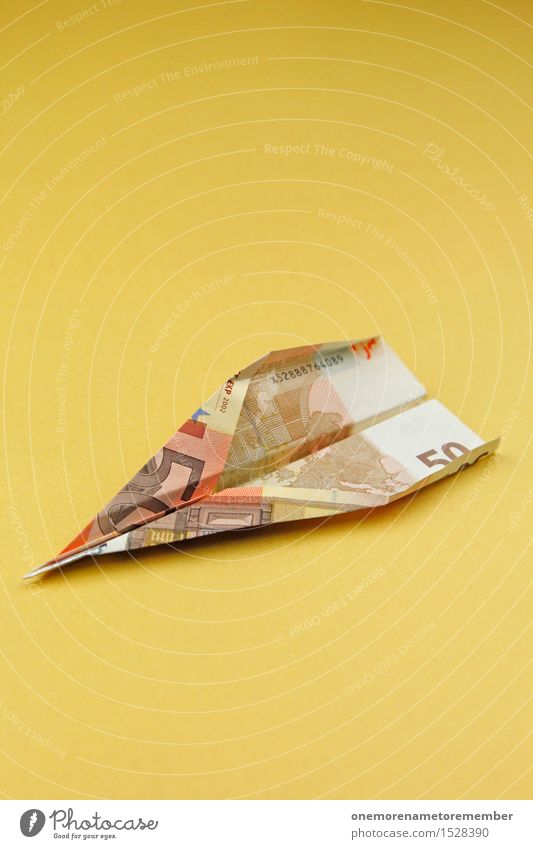 Euro: Wenn Geld fliegen kann... Kunst Kunstwerk ästhetisch Business Europa Eurozeichen Euroschein Geldscheine Geldnot Geldgeschenk Geldgeber Geldkapital