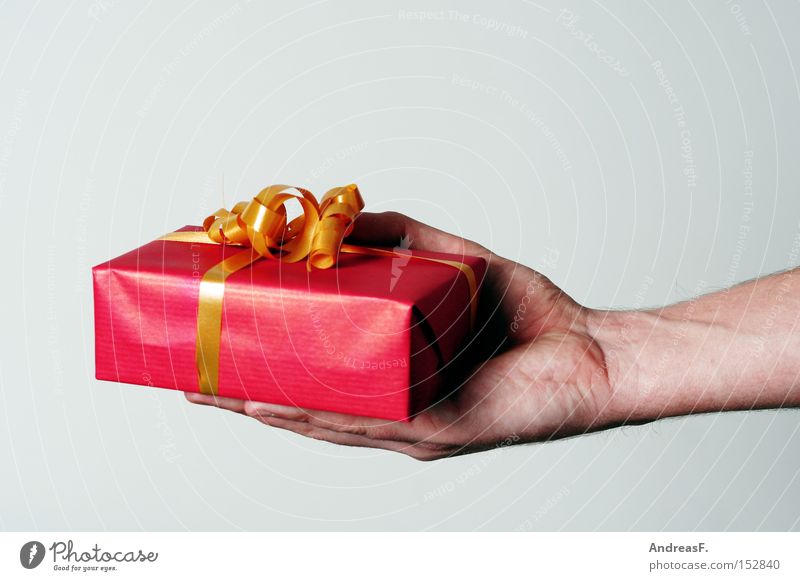 Bitteschön Geschenk schenken geben Weihnachten & Advent Weihnachtsgeschenk Überraschung Geburtstag Geburtstagsgeschenk Hand Schleife danke schön Entschuldigung