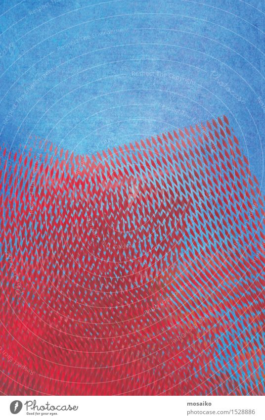 grid 4 Lifestyle elegant Stil Design außergewöhnlich Coolness retro blau rot Sicherheit Schutz Aquarell Grunge Grafik u. Illustration Textfreiraum abstrakt