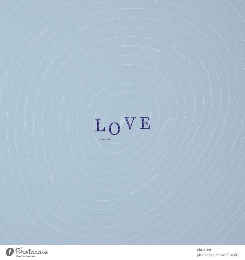 How Deep Is Your ...? Stempel Zeichen Schriftzeichen blau Gefühle Liebe Typographie Muttertag Liebesbrief Liebesgruß Buchstaben lesen Valentinstag Zuneigung