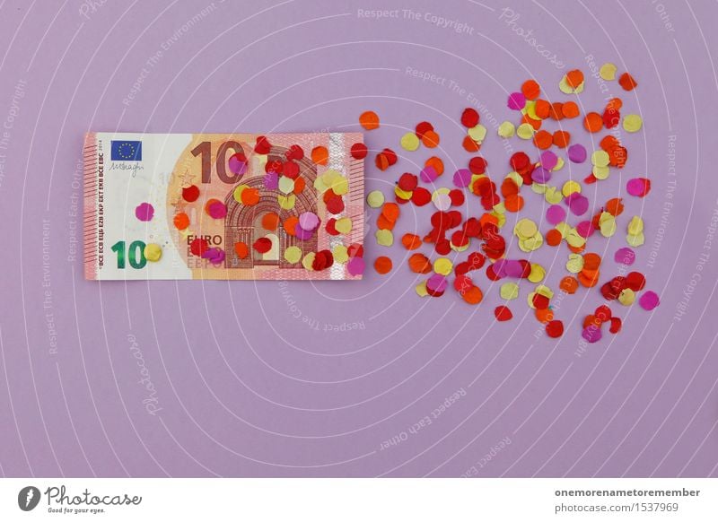 Hach was sag' ich, 10 Euro! Kunst Kunstwerk ästhetisch Euroschein Finanzkrise Konfetti Verfall verfallen Europa Eurozeichen Krise Krisenmanagement