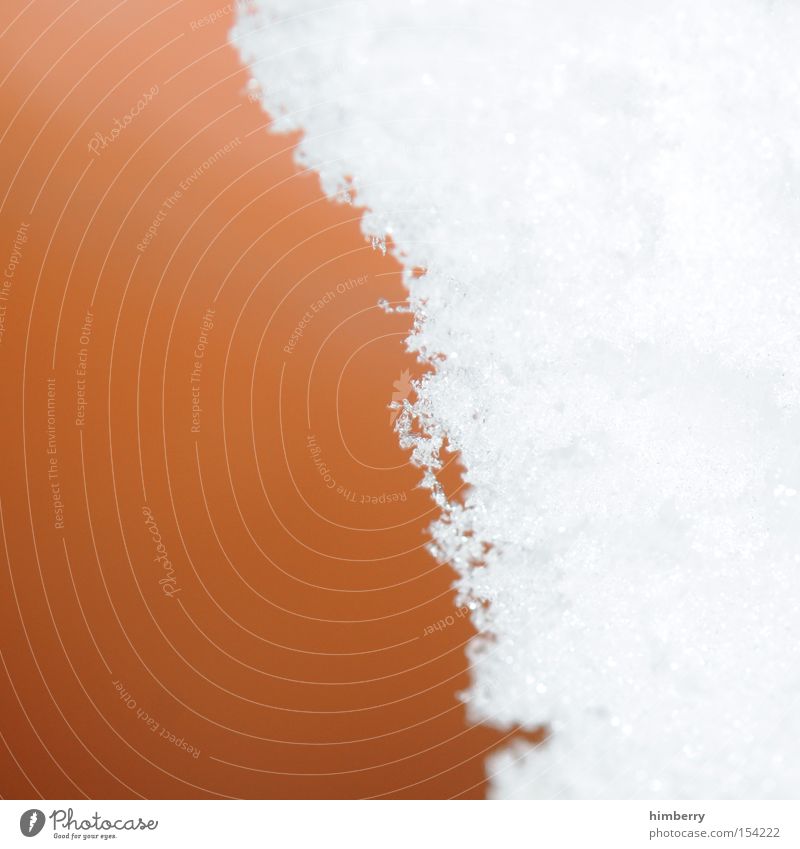 schneegrenze Schnee Winter Design Eis Eiszeit Jahreszeiten kalt Klima Wetter Hintergrundbild Makroaufnahme Nahaufnahme Schneefallgrenze