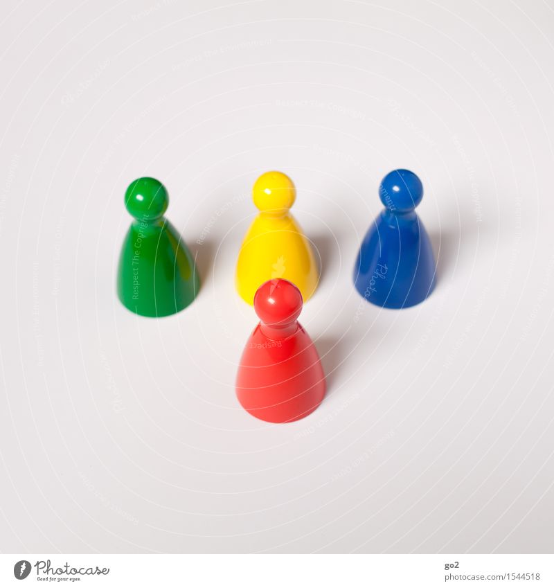 Bunte Kegel Freizeit & Hobby Spielen Brettspiel Kinderspiel Karriere Erfolg Team kegelförmig Kommunizieren einzigartig blau mehrfarbig gelb grün rot Einigkeit