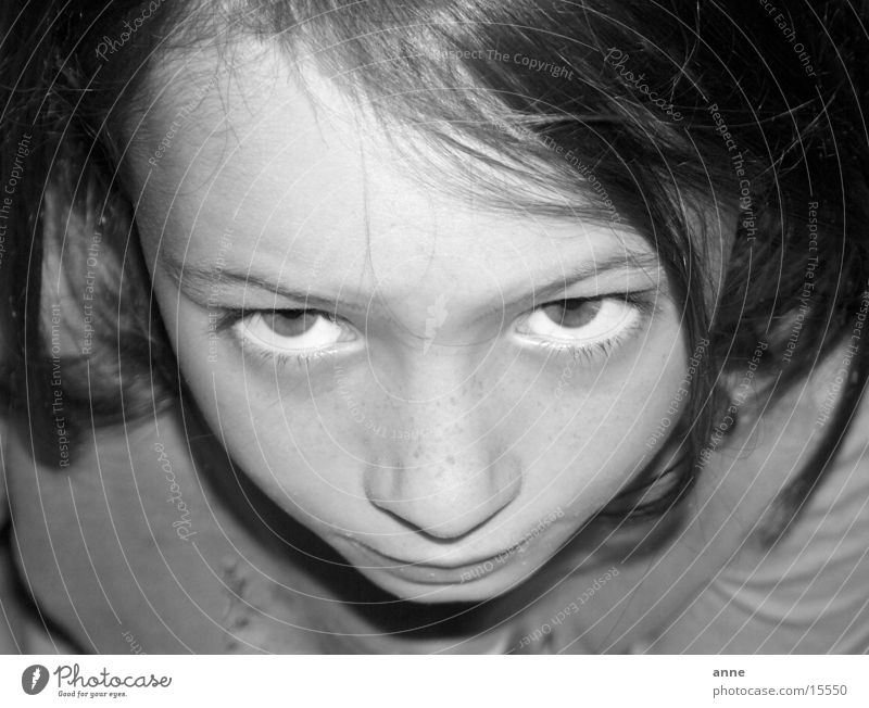 alien Mädchen Porträt Gesicht Blick Auge
