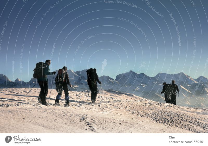 Unterwegs im Nirgendwo III Höhe Abenteuer wandern Nordpol Schweiz Alpen Himmel über den Wolken Sportmannschaft Fernweh Ferne Erholung extrem Frieden Bergsteigen
