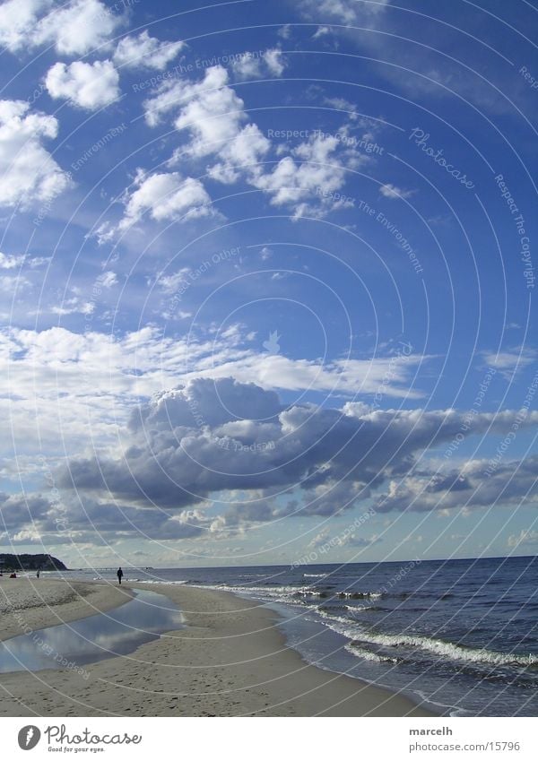 an der Ostsee v.1 Strand Meer Wolken Europa Himmel Wasser Sand