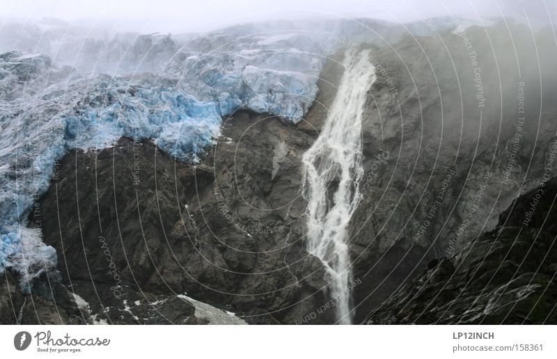 Gletscher Stylez....film ab Farbfoto Strukturen & Formen Berge u. Gebirge wandern Urelemente Wasser Sommer Klimawandel Nebel Eis Frost Stein bedrohlich