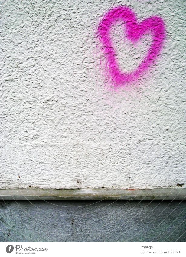 Von Herzen Liebe Graffiti Valentinstag Romantik Liebesbrief Verliebtheit Zusammensein Geburtstag Freiraum Schriftzeichen Heiratsantrag couple Charakter