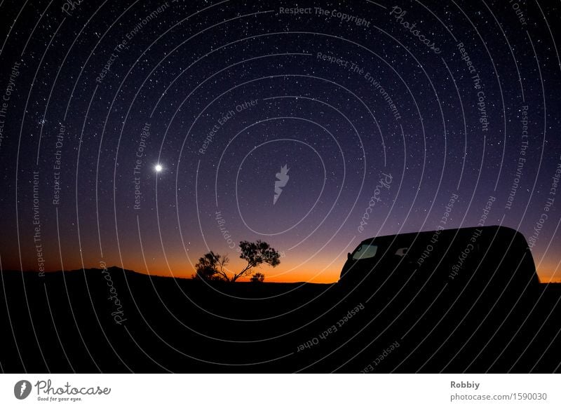 Auf dem Weg nach Bethlehem Ferien & Urlaub & Reisen Tourismus Ausflug Abenteuer Ferne Freiheit Expedition Camping Nachthimmel Stern Horizont Australien Outback