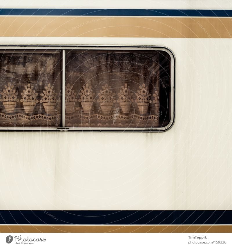 Sweet Home Caravan Wohnwagen Wohnmobil Camping Gardine Fenster Ferien & Urlaub & Reisen Spitze Spießer Häusliches Leben Campingplatz Vorhang Mobilität Deutsch
