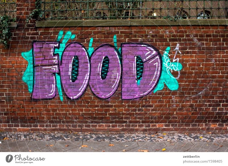 Food-Fotografie Lebensmittel Gesunde Ernährung Speise Foodfotografie Essen Graffiti Grafik u. Illustration Mediengestalter Farbe beschmiert Vandalismus Tagger