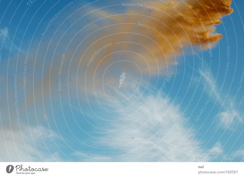 Sandsturm Himmel Monster Sturm wehen Wind Verwirbelung seicht verfallen Formation Erde Strukturen & Formen zerrinnen Staub Froschperspektive Wolkenhimmel