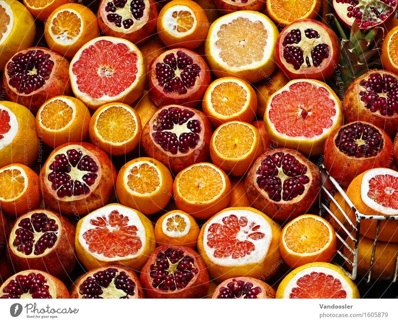 Frisch Lebensmittel Frucht Orange Grapefruit Granatapfel Ernährung Bioprodukte Slowfood Erfrischungsgetränk Saft kaufen Reichtum Gesundheit Gesunde Ernährung