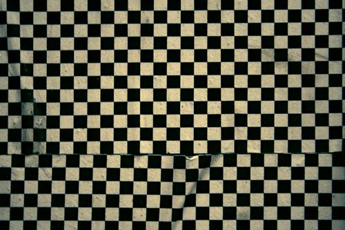 Fotonummer 115327 schwarz weiß Quadrat Strukturen & Formen Muster Anordnung graphisch Hintergrundbild kariert Tapete Wand Dekoration & Verzierung Abwechselnd