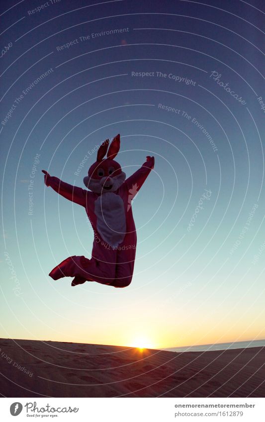 Jipp Jipp Kunst Umwelt Natur ästhetisch Hase & Kaninchen springen Sprungbrett sprunghaft Sprungbein Sprungkraft Sprunggelenk rosa Hasenohren Hasenzahn Hasenjagd