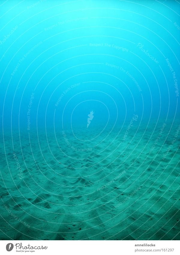 Das Meer von unten betrachtet Wasser Mittelmeer tauchen Schnorcheln leer Einsamkeit ruhig Sand Meeresboden Ferien & Urlaub & Reisen Ferne Unendlichkeit