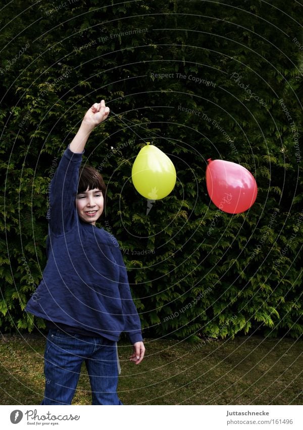 Happy Birthday, Dudebun!!! Junge Kind Kindheit Luftballon Spielen Feste & Feiern gelb rot Club Freude Juttaschnecke Jugendliche