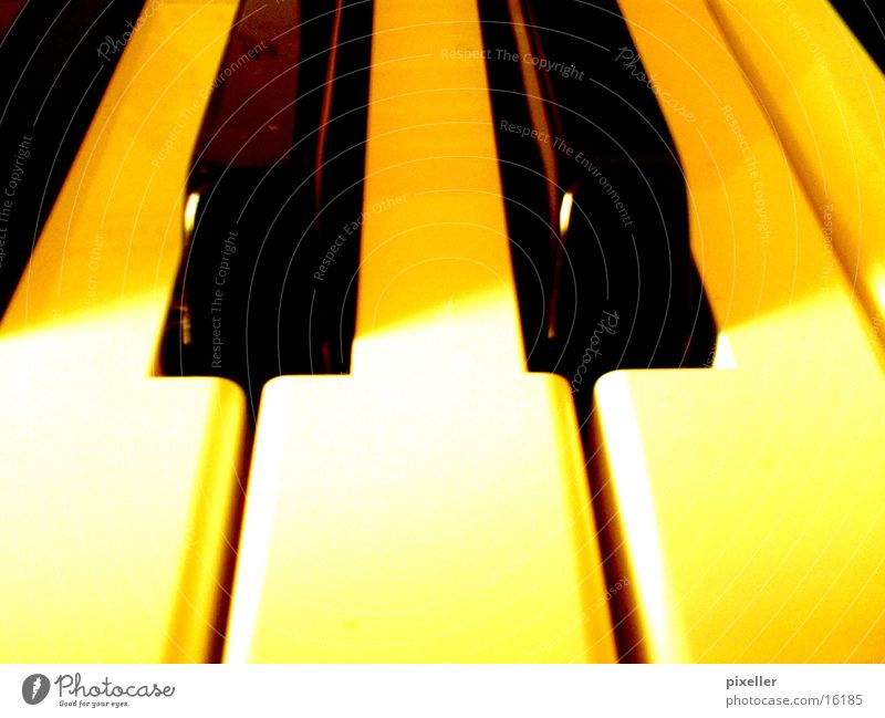 klavier Klavier gelb schwarz Freizeit & Hobby berühren Musik Musiknoten