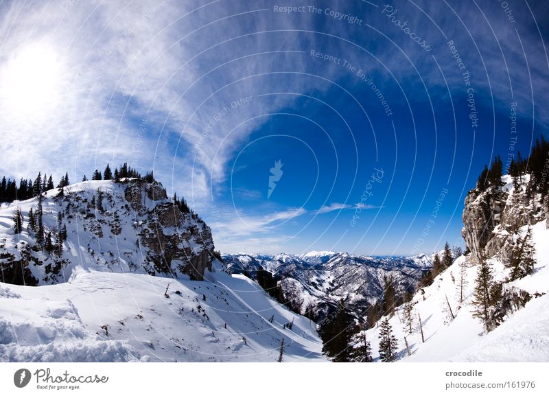 Snowboarders Paradise Alpen Schnee Berge u. Gebirge Österreich Wolken Himmel Baum Baumkrone Wäldchen Aussicht Tal Panorama (Aussicht) Winter kasberg groß