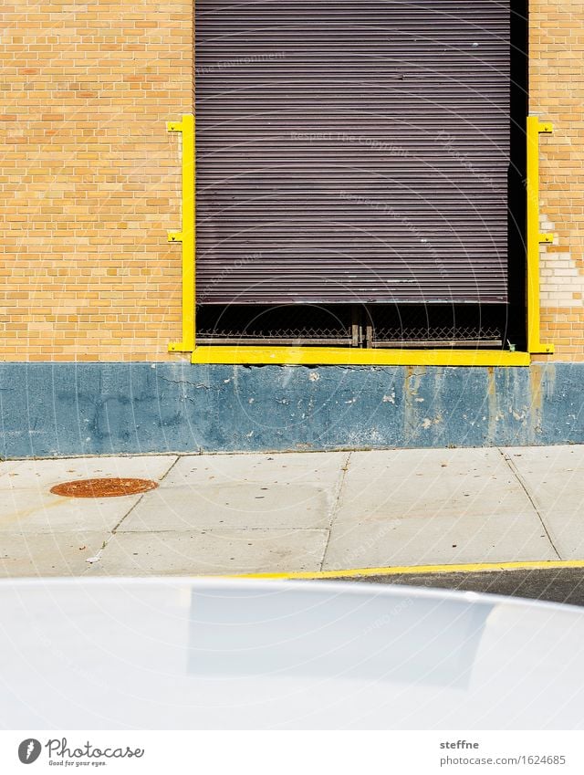 Rechteck in Brooklyn Mauer Wand verrückt mehrfarbig USA Reflexion & Spiegelung Muster Strukturen & Formen Menschenleer Textfreiraum unten Textfreiraum Mitte
