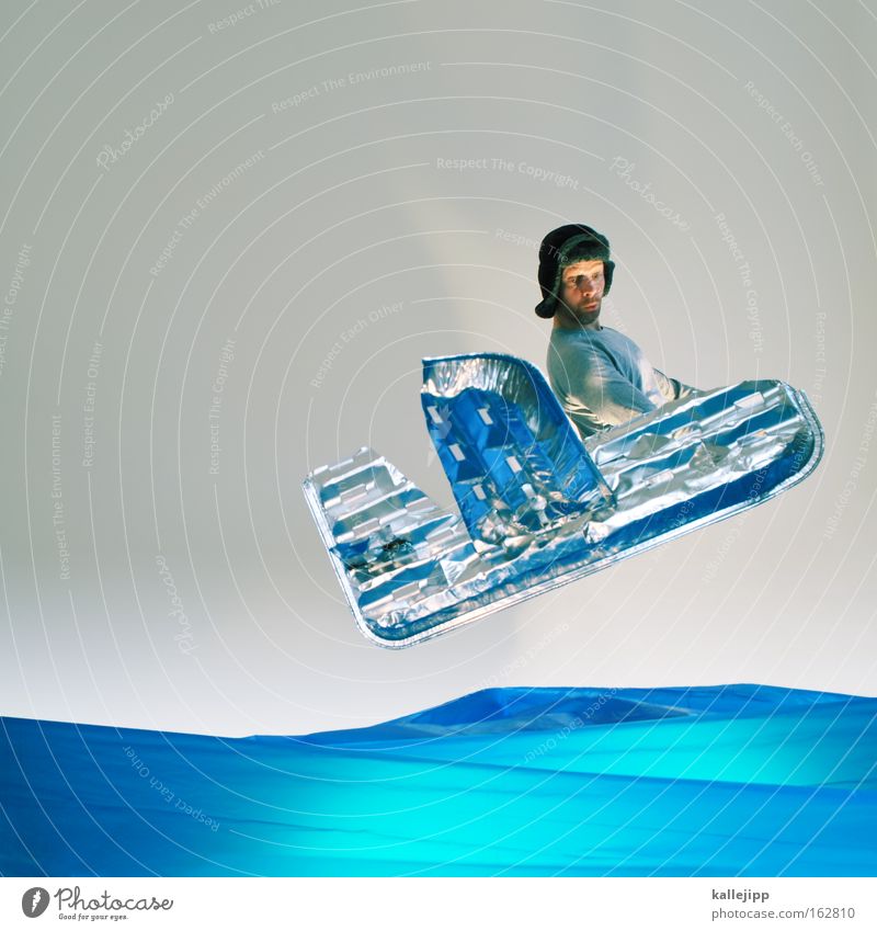 spirit of st. louis Flugzeug Meer Atlantik Pionier Comic Abenteuer Wasser Aluminium gestellt künstlich fliegen Luftverkehr Mann Mensch Industrie