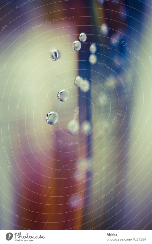 Luftbläschen vor Retro-Farben Trinkwasser Spa Wasser Stimmung perlen Wassertropfen Innerhalb (Position) Hintergrundbild Farbfoto mehrfarbig Innenaufnahme