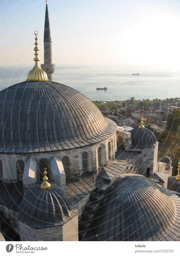 Sultan Ahmet Moschee / Blaue Moschee Istanbul blau Himmel Kuppeldach Meer Minarett Sonnenuntergang Wahrzeichen Denkmal camii