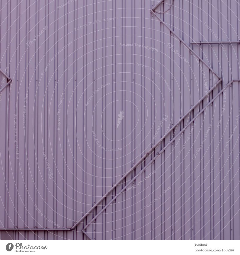 - Wand Mauer graphisch rosa Pfeil Industriefotografie Haus Gebäude Technik & Technologie Techniker technisch Garage Arbeit & Erwerbstätigkeit steril trist Tor