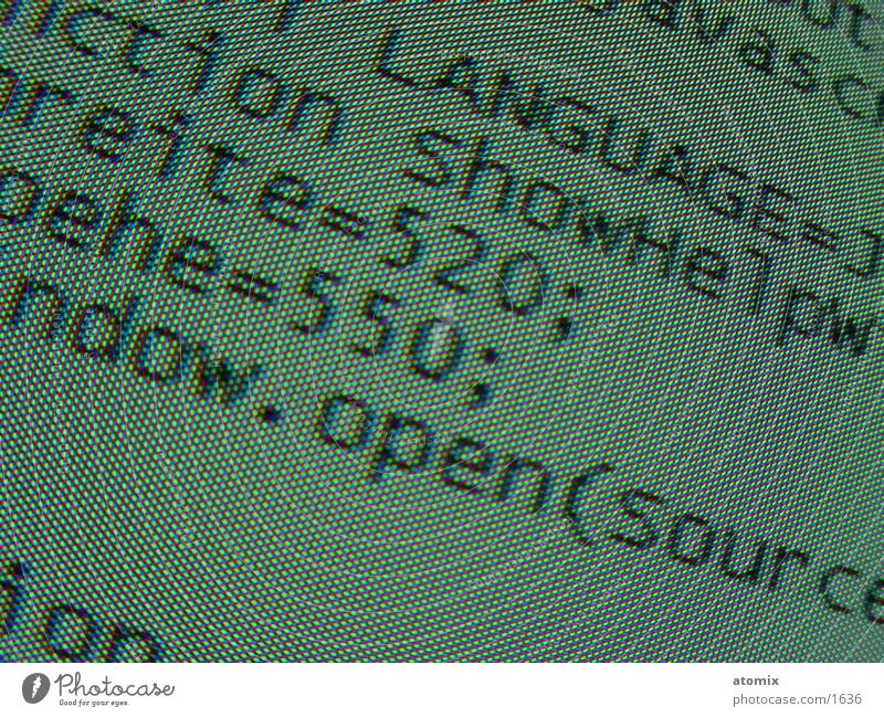 Javascript-Code RGB Bildpunkt Bildschirm Fototechnik Screen Lochmaske Anzeige