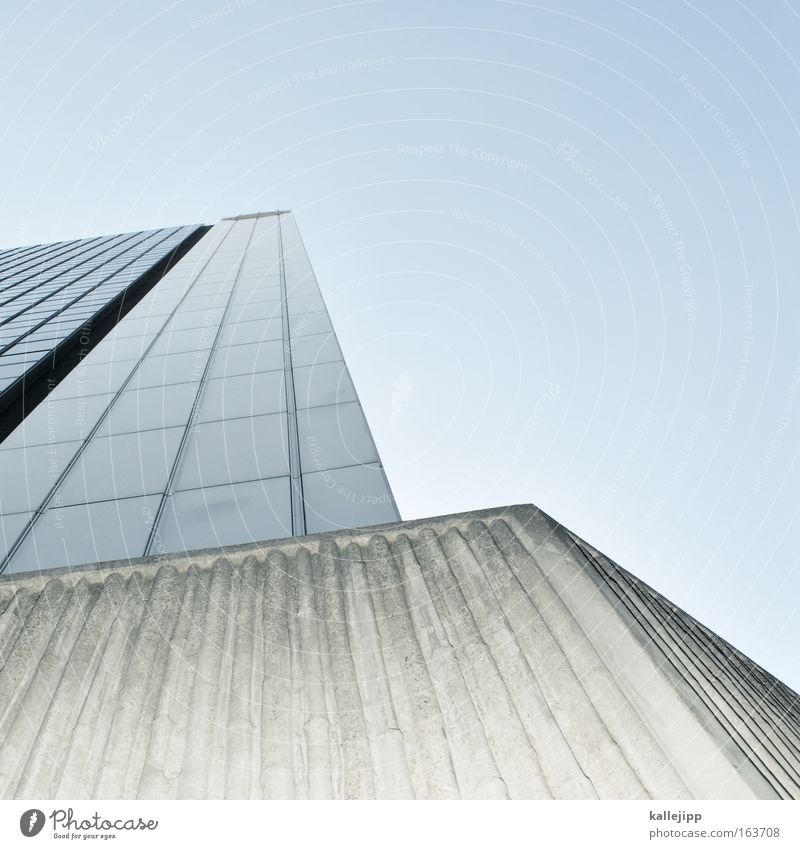 m Architektur Hochhaus Raster Gitter Etage vorstandsetage Gebäude Mieter opel Stadt Froschperspektive Himmel Detailaufnahme Bildausschnitt